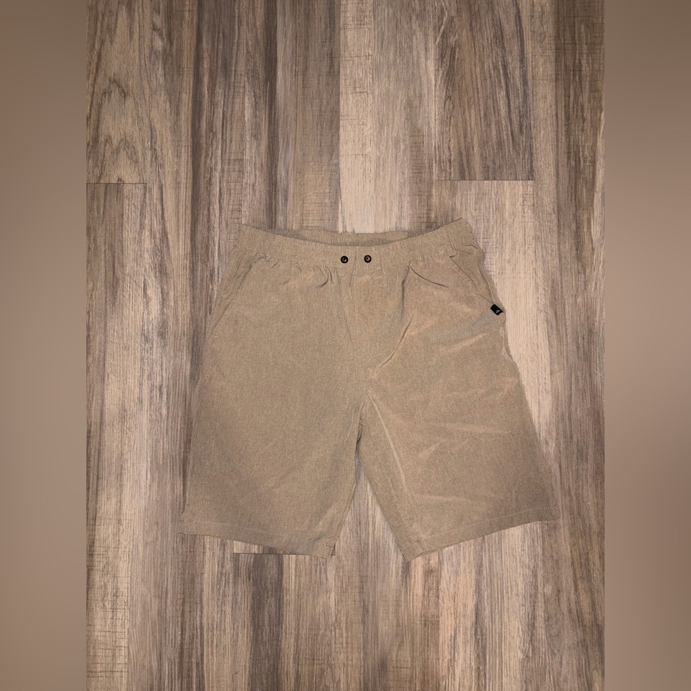 Quiksilver Khaki Elastic Waist Shorts